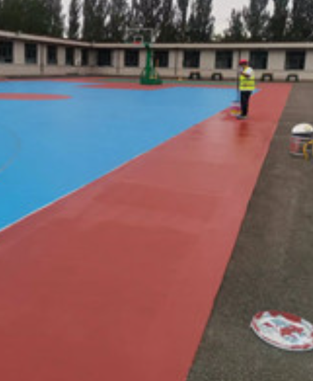 乌海旧篮球场地面改造翻新整改   